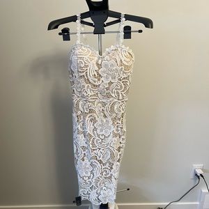 White lace dress sz small